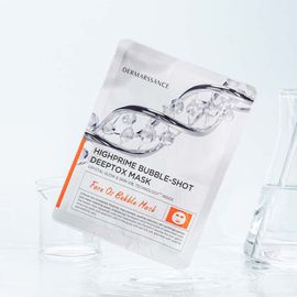 DERMARSSANCE Highprime Bubble-Shot Deeptox Mask 5 Sheets Carbonated Pore Cleansing Cooling Brightening _ Made in KOREA